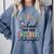 Last Day Of School Autograph 2nd Grade Graduation Boys Girls Comfort Colors Sweatshirt Blue Jean