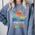 Last Day Of School Groovy Graduation School's Out For Summer Comfort Colors Sweatshirt Blue Jean