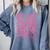 My Last First Day Senior 2026 Coquette Pink Bow Graduation Comfort Colors Sweatshirt Blue Jean