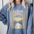 Latina Graduate Educated Powerful Class Of 2024 Graduation Comfort Colors Sweatshirt Blue Jean