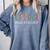 Latina Proud And Educated Powerful Latinas Pride Graduation Comfort Colors Sweatshirt Blue Jean