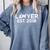 Law School Graduation Lawyer Est 2018 Him Her Comfort Colors Sweatshirt Blue Jean
