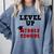 Level Up Middle School 5th Grade Graduation Comfort Colors Sweatshirt Blue Jean