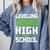 Leveling Up To High School Tee Shirt Gaming Graduation Comfort Colors Sweatshirt Blue Jean