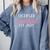 Licensed Cosmetologist Graduation 2025 Cosmetology School Comfort Colors Sweatshirt Blue Jean