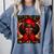 Little Miss Pre-K Grad 2026 Girl Preschool Graduation Comfort Colors Sweatshirt Blue Jean