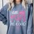 Little Miss Pre-K Grad Preschool Prek Graduation 2025 Comfort Colors Sweatshirt Blue Jean