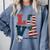 Love Coast Guard Mom Proud Coast Guard Graduation Mom Comfort Colors Sweatshirt Blue Jean