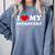 I Love My Introvert I Heart My Introvert Comfort Colors Sweatshirt Blue Jean