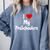 I Love My PreSchool Students Teachers Educators Graduation Comfort Colors Sweatshirt Blue Jean