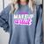 Makeup Artist Beauty Cosmetologist Graduation T-Shirt Comfort Colors Sweatshirt Blue Jean