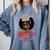 Master Degree Graduation Gifts Black Girl Comfort Colors Sweatshirt Blue Jean