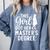 Masters Degree Art For Women Girls Masters Degree Graduation Comfort Colors Sweatshirt Blue Jean
