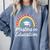 Masters Degree In Education Graduation Matching Graduate Comfort Colors Sweatshirt Blue Jean