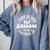 Master's Degree Graduation My Husband Mastered It 2024 Comfort Colors Sweatshirt Blue Jean