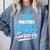 Master's Degree Graduation Masters Degree Survivor Comfort Colors Sweatshirt Blue Jean