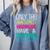 Masters In Education Degree Graduation Women MeD Comfort Colors Sweatshirt Blue Jean