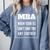 MBA Graduation Comfort Colors Sweatshirt Blue Jean
