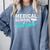 Medical School Survivor Med Student Graduation Comfort Colors Sweatshirt Blue Jean