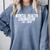 Mental Health Counselor Graduation Comfort Colors Sweatshirt Blue Jean