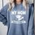 My Mom Mastered It Masters Degree Graduation Women MBA Comfort Colors Sweatshirt Blue Jean