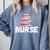 MsMrs Miss NURSE Nursing Graduation Comfort Colors Sweatshirt Blue Jean