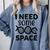 I Need Some Space Introvert Astronaut Science Comfort Colors Sweatshirt Blue Jean
