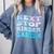 Next Stop Kindergarten Groovy Graduation Last Day Of School Comfort Colors Sweatshirt Blue Jean
