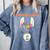 No Prob Llama Birthday Graduation Women Kids Girls Comfort Colors Sweatshirt Blue Jean