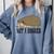 Not A Hugger Hedgehog Introvert Sarcasm Antisocial Comfort Colors Sweatshirt Blue Jean