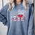 Nurse 2018 American Flag Tee Nursing School Graduation Comfort Colors Sweatshirt Blue Jean