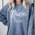 Nurse Est 2018 Shirt Cute Nursing School Graduation Comfort Colors Sweatshirt Blue Jean