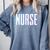 Nurse Glitch Aesthetic Graduation Nurse Glitch Graphic Art Comfort Colors Sweatshirt Blue Jean