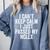 Nurse Graduation I Can't Keep Calm I Passed My NCLEX Comfort Colors Sweatshirt Blue Jean