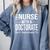 Nurse PhD Doctorate Graduation Doctor Nursing Practice Comfort Colors Sweatshirt Blue Jean