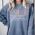 Nursing Student Nurse Appreciation Modern Classic Lace Embellished Nurse Graduation Female -Adults Small Comfort Colors Sweatshirt Blue Jean