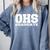 OHS High School Graduation Party Rival Game OHS Reunion Comfort Colors Sweatshirt Blue Jean