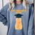 Orange Tabby Cat Graduation Distressed Shirt For Grads For Men Women Girls Kids Comfort Colors Sweatshirt Blue Jean