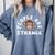 People Are Strange Monkey Introvert People Hater Comfort Colors Sweatshirt Blue Jean