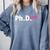 Ph Diva Women Dissertation Doctoral Degree Graduation PhD Comfort Colors Sweatshirt Blue Jean