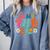 In My Phd Era Groovy Phd Graduation Future Doctor Comfort Colors Sweatshirt Blue Jean