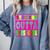 Pink STRAIGHT OUTTA Preschool PRE-K Graduation Comfort Colors Sweatshirt Blue Jean