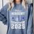 Police Academy Survivor 2025 Graduation Police School Comfort Colors Sweatshirt Blue Jean