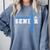 Powerlifting Senior 2025 Class Of 2025 Graduation Party 23 Comfort Colors Sweatshirt Blue Jean