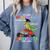Pre k Graduation 2025 Pre-k Kindergarten Graduate Dinosaur Premium Tri-Blend Comfort Colors Sweatshirt Blue Jean