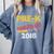 Pre-K Nailed It Class Of 2018 Graduation Comfort Colors Sweatshirt Blue Jean