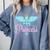 Pre-Med Women Pre Med Princess Graduation Comfort Colors Sweatshirt Blue Jean