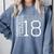 Preschool Class Of 2018 Cute Graduation Comfort Colors Sweatshirt Blue Jean