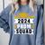 Prom Squad 2024 High School Graduation Party Premium Comfort Colors Sweatshirt Blue Jean