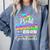 Proud Abuela Of Preschool Graduate 2025 Graduation Comfort Colors Sweatshirt Blue Jean